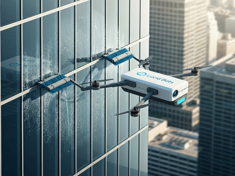 Lucid Bots window washing drones