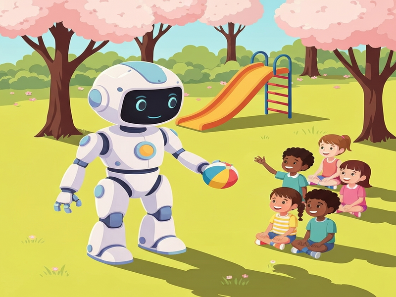 Friendly child‑sized robot