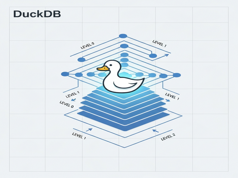 DuckDB HNSW Acorn architecture diagram