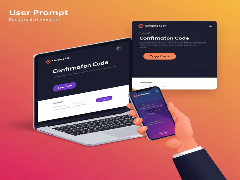 Responsive email confirmation template preview