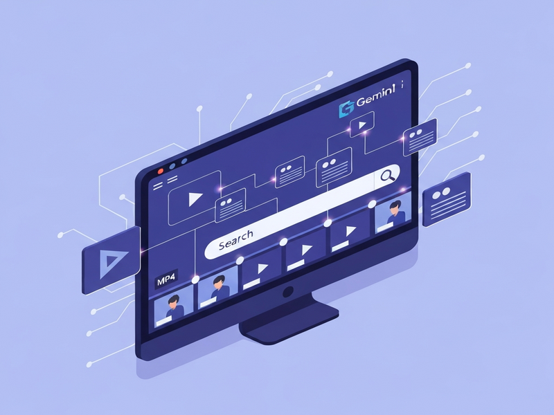 SentrySearch semantic video search illustration