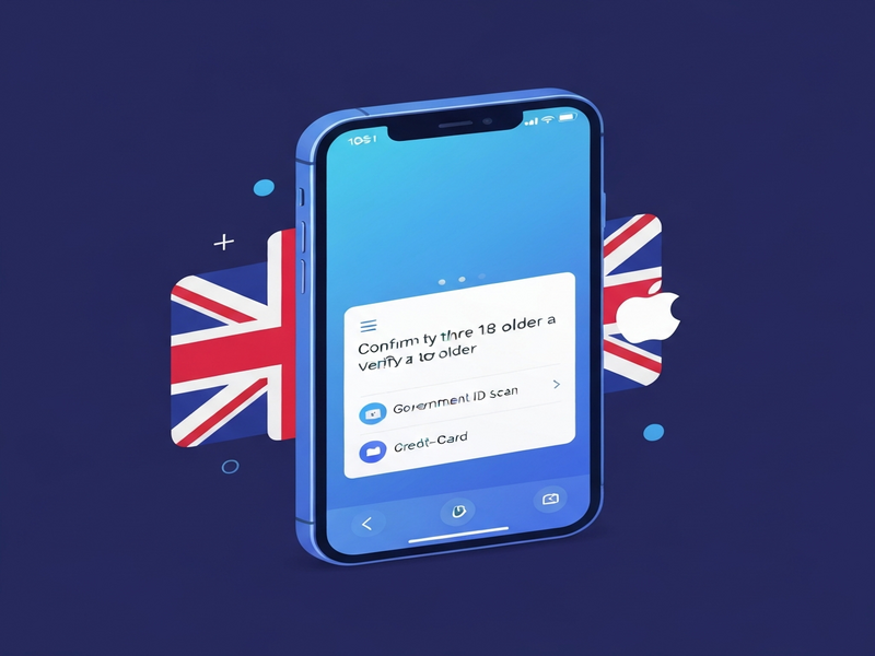 Illustration of age verification flow on iOS