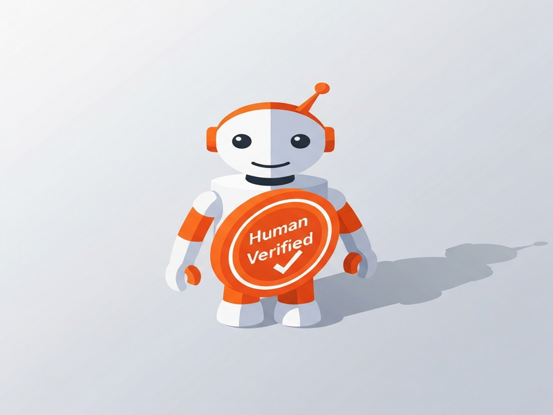 Reddit Bot Verification Illustration