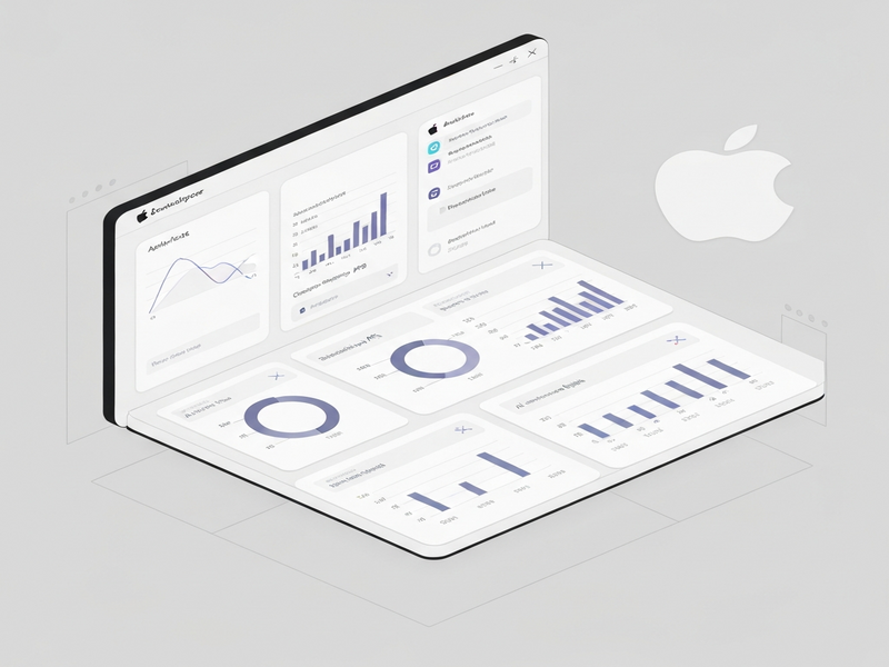Apple App Store Connect dashboard with new metrics
