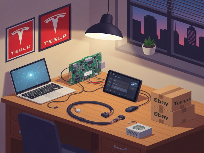 Tesla Model 3 MCU desktop setup