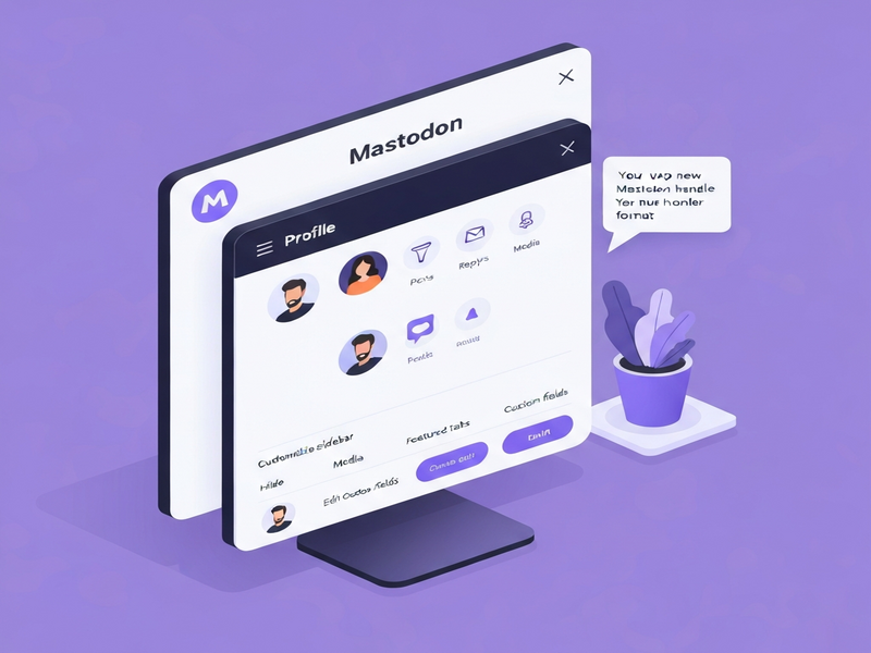 Mastodon revamp illustration