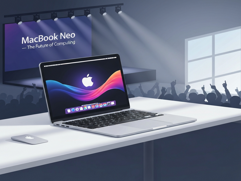 MacBook Neo launch illustration