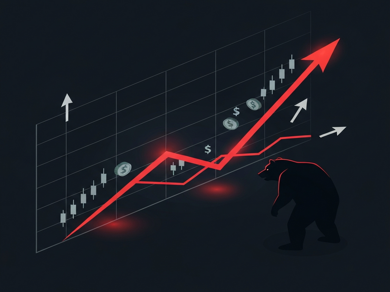 Wall Street market downturn visualized
