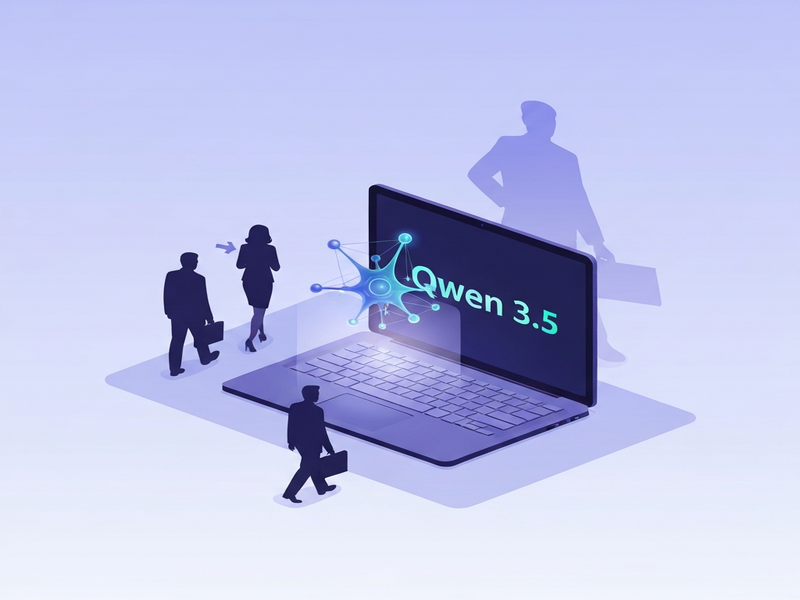Illustration of Qwen 3.5 model architecture