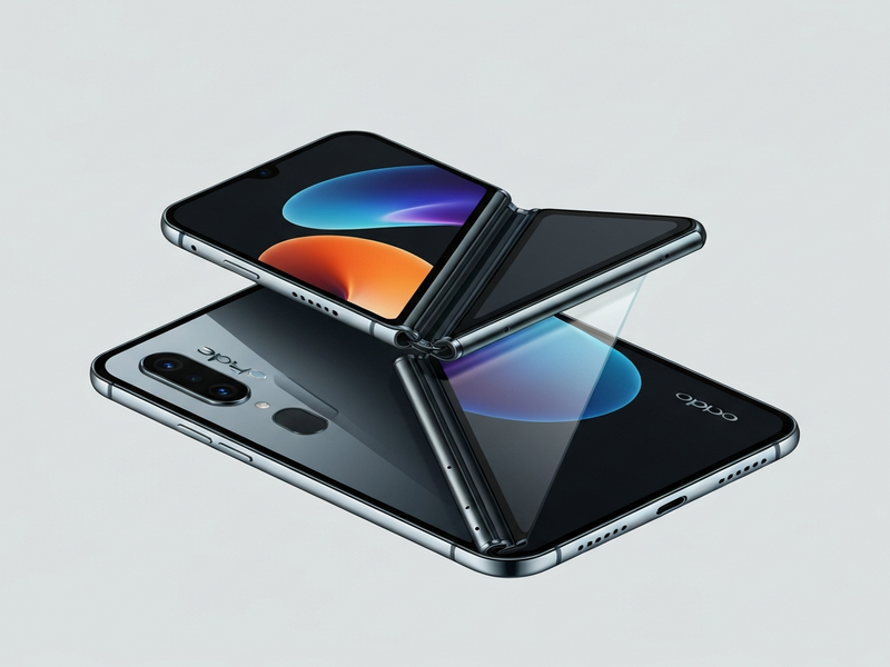 Illustration of Oppo Find N6 foldable phone