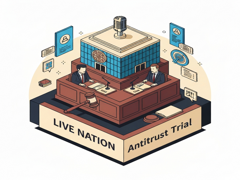 Live Nation antitrust case illustration