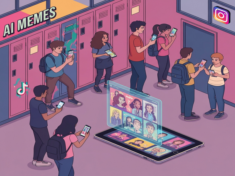 AI‑generated meme illustration