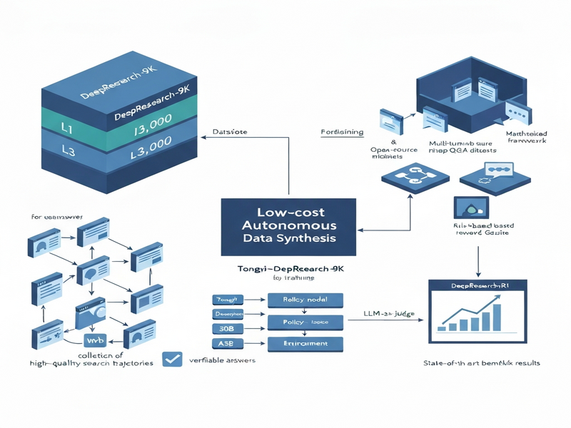 DeepResearch-9K interaction diagram