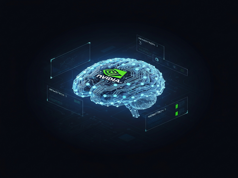 Illustration of Nemotron 3 Super architecture with Hybrid MoE and massive context window