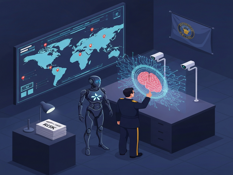 AI supply chain risk illustration