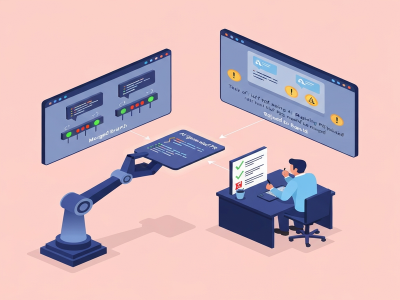 SWE‑bench AI‑generated PR illustration