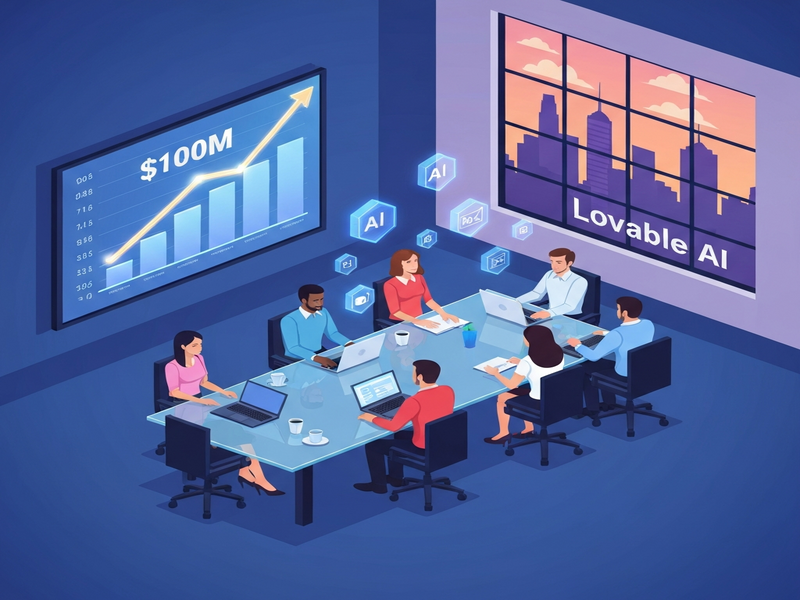 Lovable AI milestone illustration