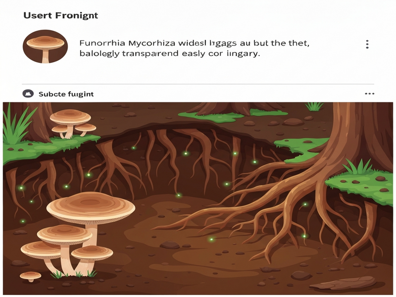 Fungal network illustration