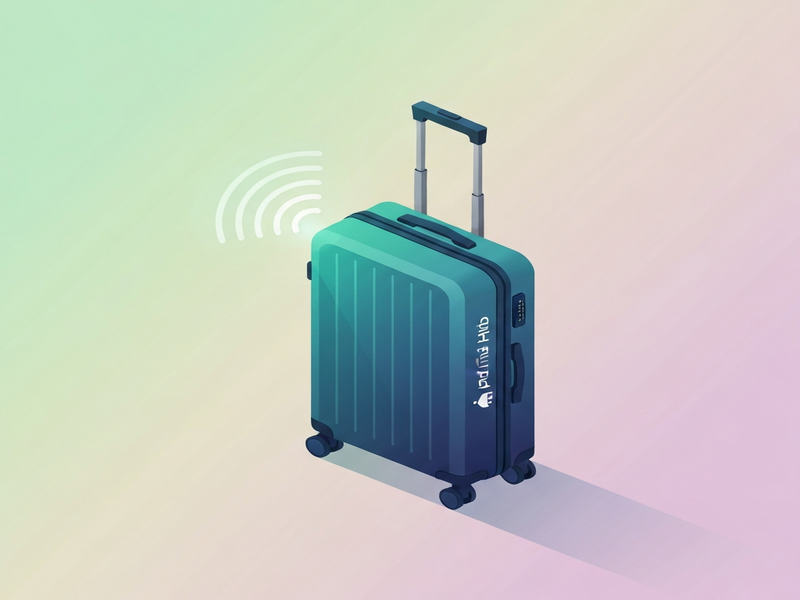Android Find Hub luggage tracking illustration