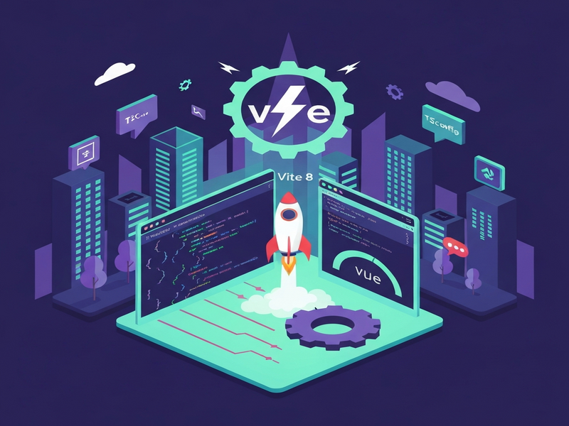 Vite 8 release illustration