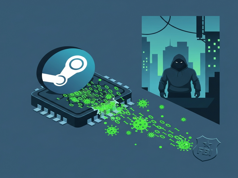FBI investigation malware Steam games