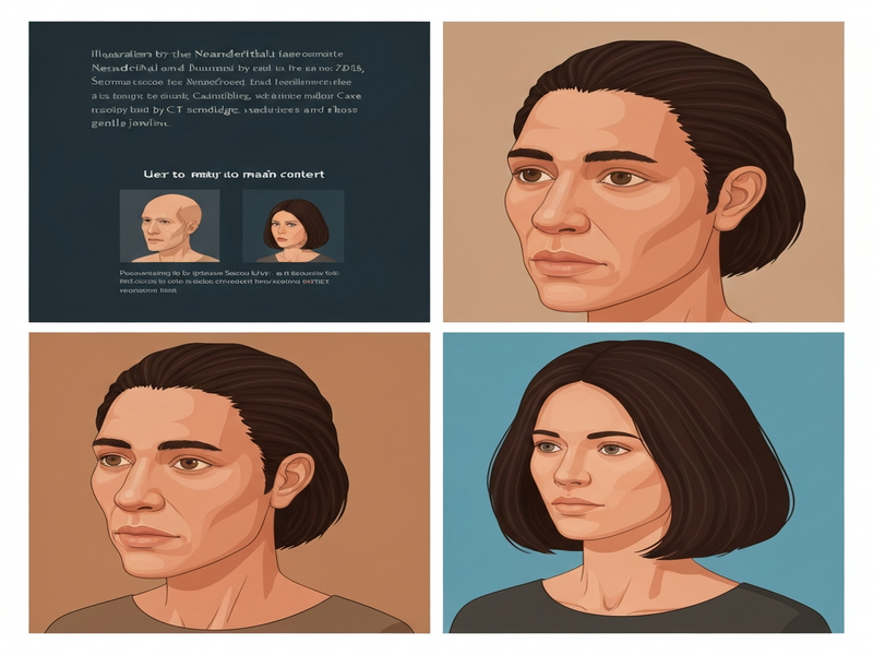 Neanderthal face reconstruction