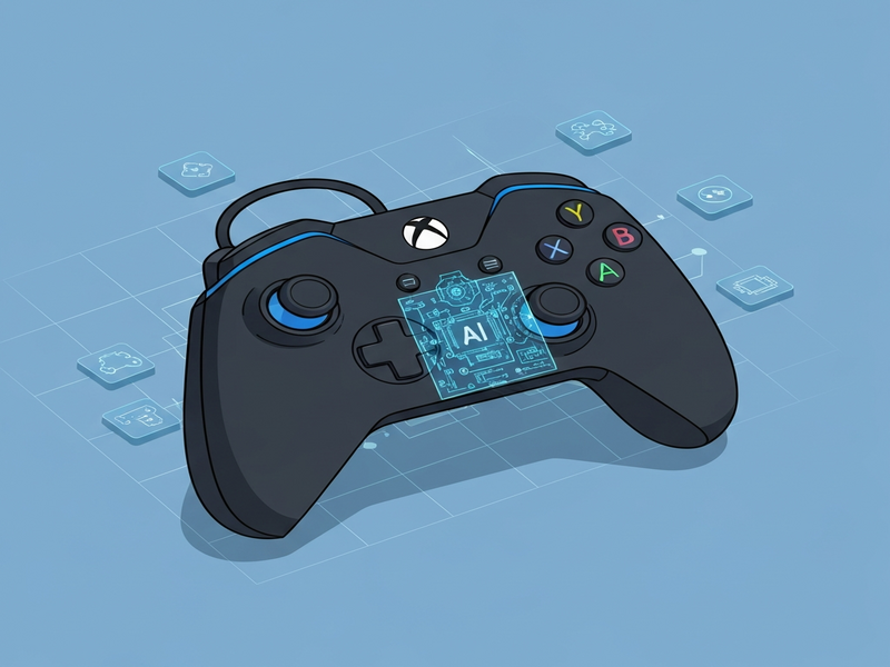 Microsoft Gaming Copilot AI illustration