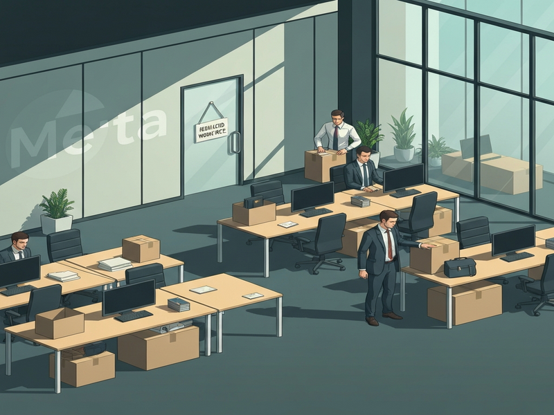 Meta layoffs illustration