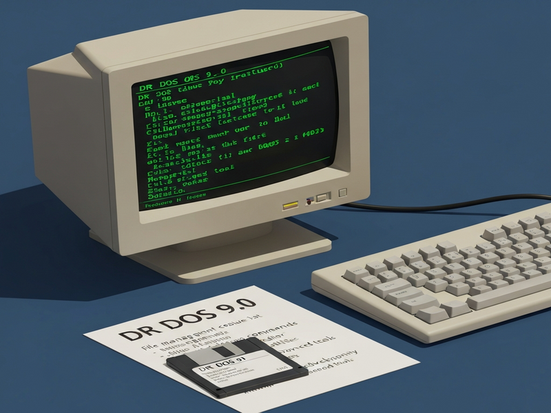DR DOS 9.0 command prompt screenshot