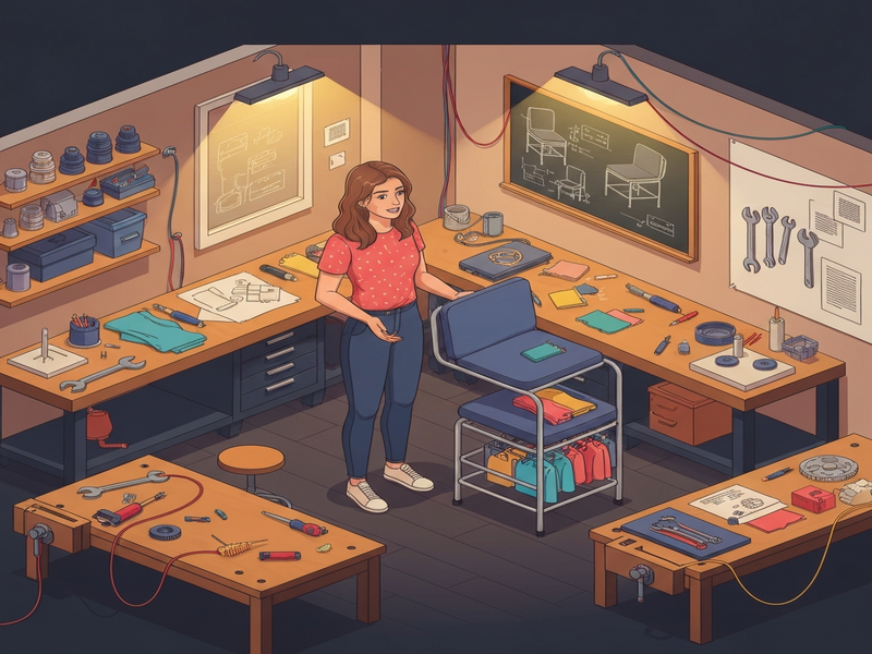 Simone Giertz Laundry Chair concept