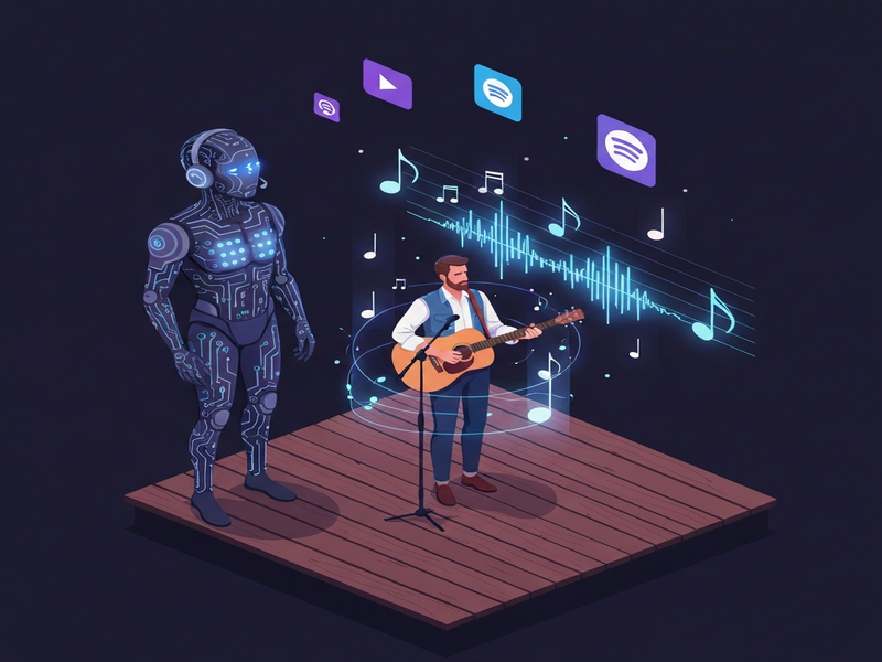 AI-generated music covers incident