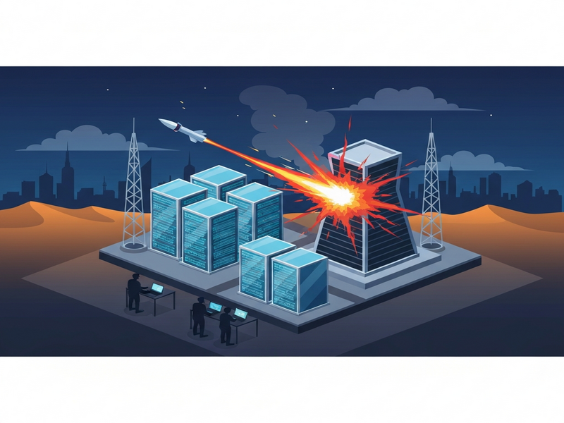 Illustration of cloud resilience after a missile strike