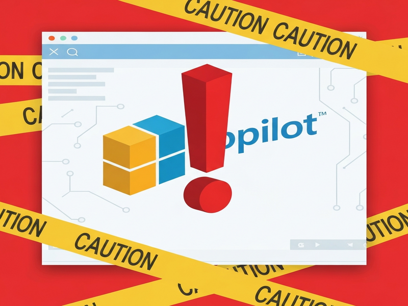 Microsoft Copilot disclaimer illustration