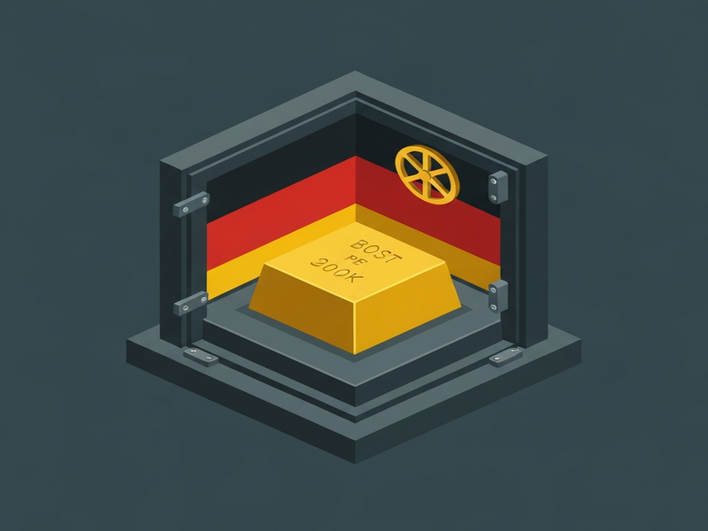 Gold bars stored in the New York Federal Reserve vaults