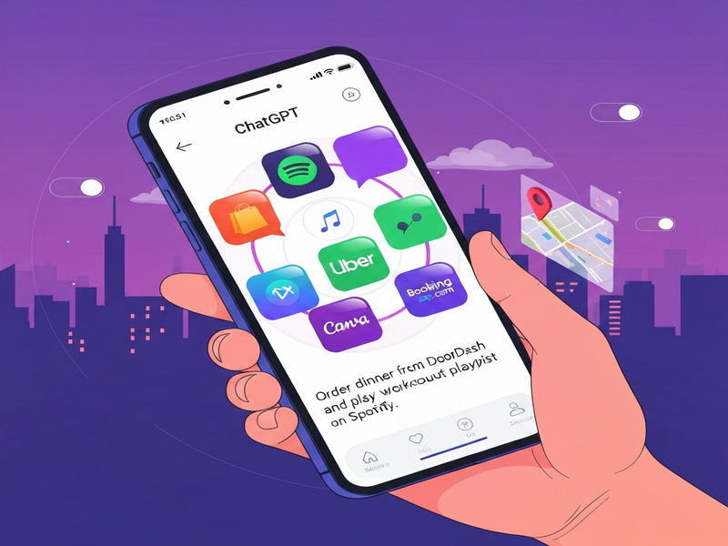 ChatGPT app integrations illustration