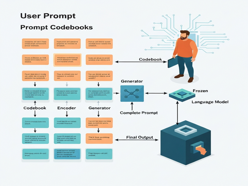 Illustration of Prompt Codebooks architecture
