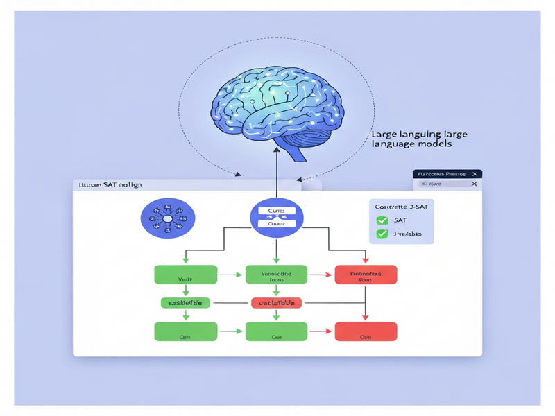 Illustration of SAT reasoning with LLMs