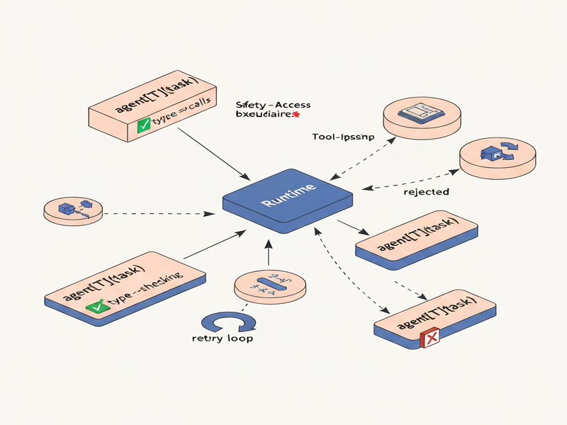 Illustration of LACUNA's typed agent hole architecture