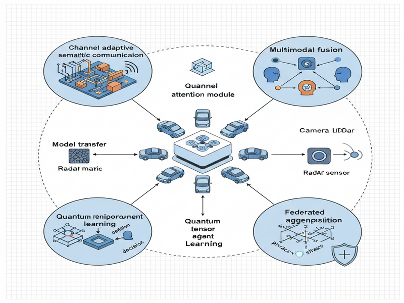 Quantum‑enhanced 6G V2X communication pipeline