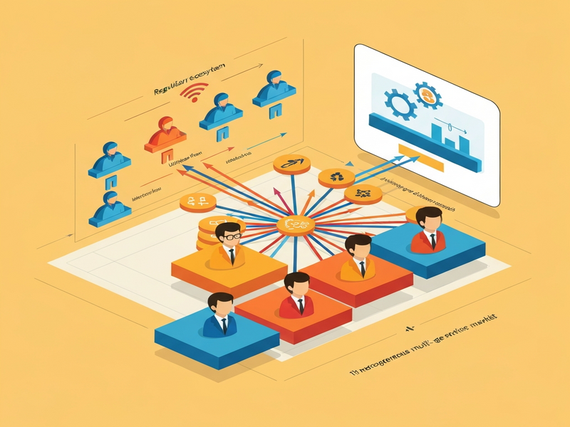 Illustration of heterogeneous multi-agent modeling in data service market