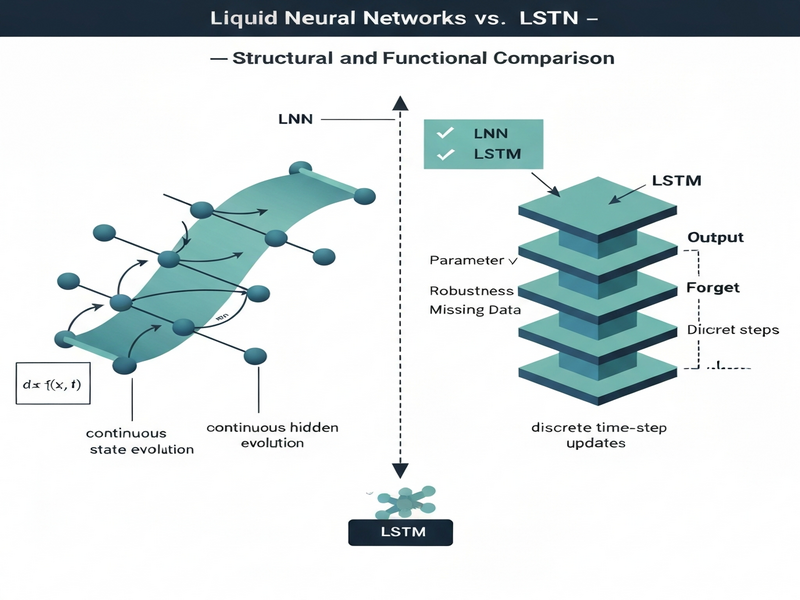 Liquid Neural Networks vs LSTM performance chart
