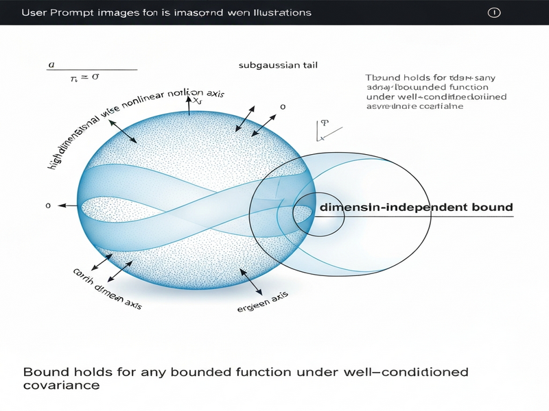 Illustration of dimension‑independent subgaussian concentration