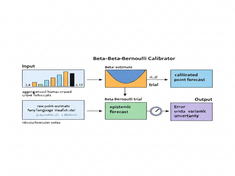 Beta‑Bernoulli Calibration Diagram
