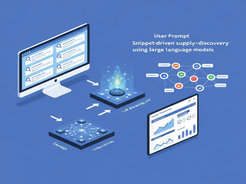 Snippet‑driven supply chain discovery workflow