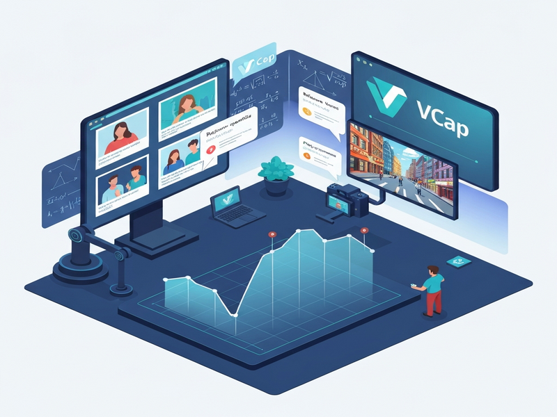 VCap visual captioning illustration