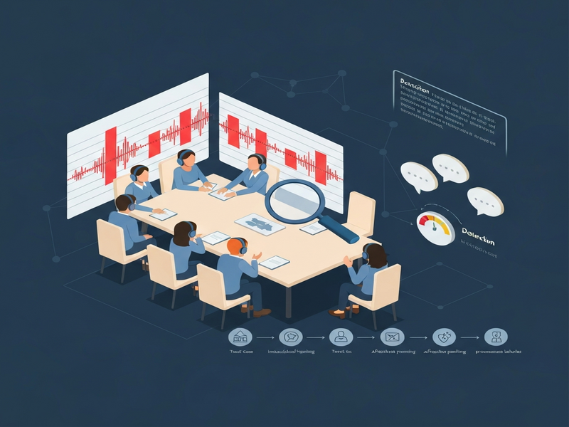 Synthetic speech detection research illustration