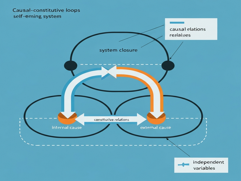 Conceptual diagram of causal-constitutive loops