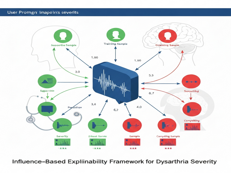 Illustration of influence-based explainability framework for dysarthria assessment