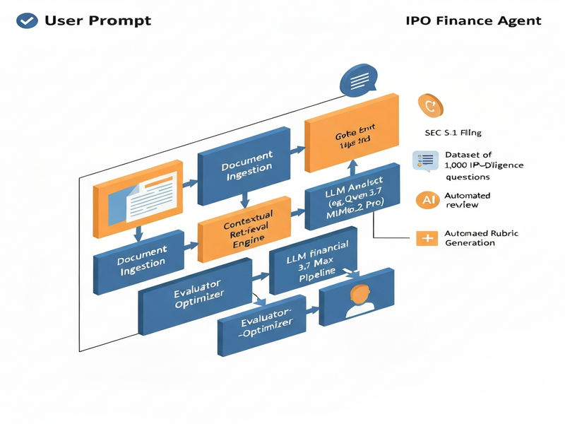 AI-driven financial analysis illustration