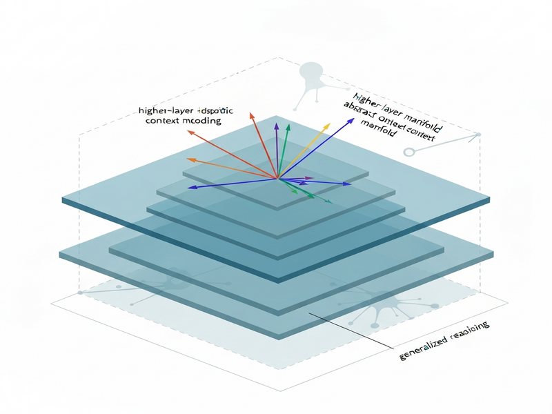 Abstract representational geometry in LLMs